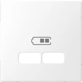 vypínač a zásuvka MEG4367-6035 Centr. deska pro USB nabíječky, lotus wh, Schneider Electric