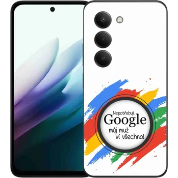 Pouzdro na mobilní telefon Gelový kryt mmCase na Xiaomi Redmi 15 4G/5G (171mm) - muž ví všechno bílé pozadí