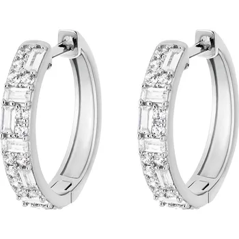 Šperk Preciosa Stříbrné kruhové náušnice Twinkle s kubickou zirkonií Preciosa 5443 00