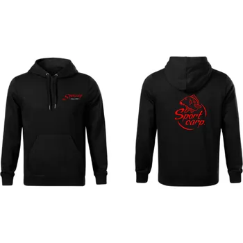 Pánská mikina Sportcarp černá mikina klokanka Velikost: M