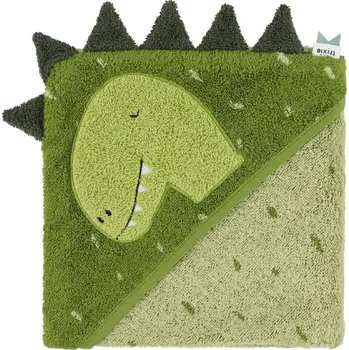 TRIXIE Dětská osuška s kapucí - 75 x 75 cm Mr. Dino