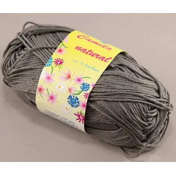 Příze Příze Camila natural - tmavě šedá - číslo barvy 235