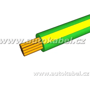 elektrický kabel Autovodič FLRY-B 1,0 mm² zelený/žlutý
