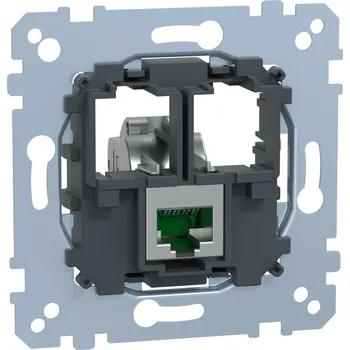 vypínač a zásuvka MEG4576-0021 Nosná deska, RJ45, kat 6A, STP, Schneider Electric