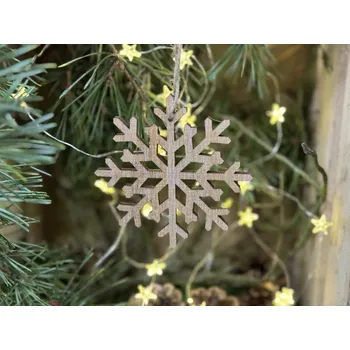 Vánoční dekorace Závěs vánoční velká vločka /tenká