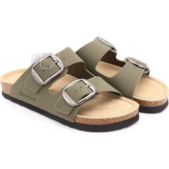 Dámská obuv SAMLUX® Dámské korkové anatomické pantofle olivové 968-L3 Barva: Khaki, Velikost: 41