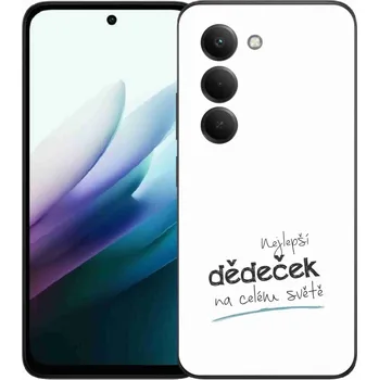 Pouzdro na mobilní telefon Gelový kryt mmCase na Xiaomi Redmi 15 4G/5G (171mm) - nejlepší dědeček 3 bílé pozadí