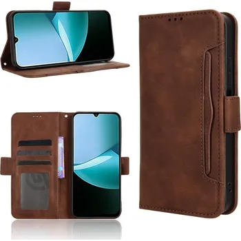 Pouzdro na tablet VSECHNONAMOBIL 121824 SLOT Peněženkový obal pro POCO C85 hnědý