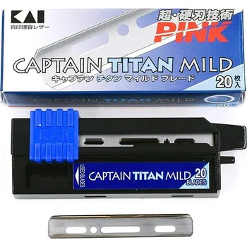 Holítko Sada 20 žiletek v zásobníku KAI Captain Titan Mild
