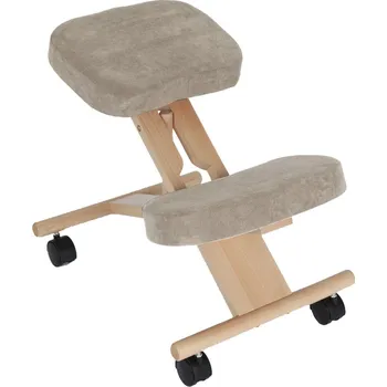 Kondela Ergonomická klekačka FLONET šedohnědá hnědá / šedohnědá
