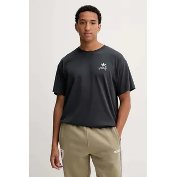 Bavlněné tričko adidas Originals Supper Club Tee HY2062 šedá 90X, vel. XL