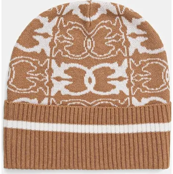 Čepice Čepice s příměsí vlny Pinko hnědá barva, 105991 A2YO 105991.A2YO 01A, vel. ONE SIZE