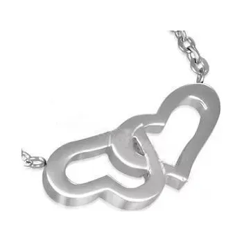 Náhrdelník Jemný náhrdelník srdce 30 (Ocelový řetízek srdce)