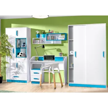 Dětský pokoj Domel Dětský pokoj Trafiko, bílý/šedý