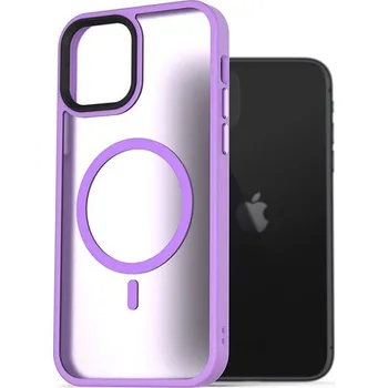 Pouzdro na mobilní telefon AlzaGuard Matte Case Compatible with Magsafe pro iPhone 11 světle fialový