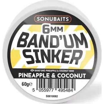 Boilies Sonubaits Dumbells Band'Um Sinkers Pineapple Coconut 60g 6mm (S1810082)