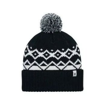 Čepice Black Diamond Tom Pom Beanie Black/White černá