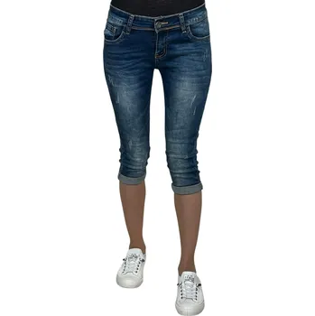 Gourd Dámské modré 3/4 džíny ZUZANA Barva: Modrá, Velikost: 26