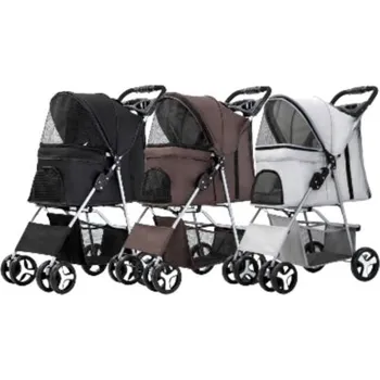 Kočárek pro psa RB-nakuplevne Skládací kočárek pro psy a kočky - čtyřkolový 70 x 45 x 100cm