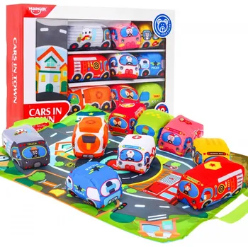 Hračka pro nejmenší Mamido Sada autíček s hrací podložkou pro nejmenší