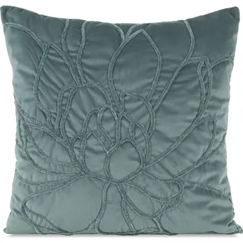 Povlečení Zelené povlak na polštář s našitým vzorem SANDI 45x45 cm