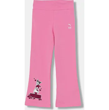 Dětské tepláky Puma PUMA X HELLO KITTY & FRIENDS Flared Leggings 632388 růžová 30X, vel. 104