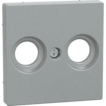 vypínač a zásuvka MEG4122-0460 CEN.PLA.F.ANT.SOCK.OU.2HOLE TPM ALU SYSM, Schneider Electric