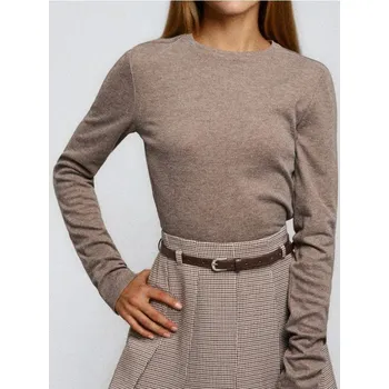 Dámská halenka Sinsay - Halenka s dlouhými rukávy - hnědá - 597EU-84X - 597EU-84X-XL