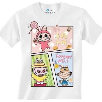 Chlapecké tričko Dětské tričko Hladový Labubu (Velikost: 7-8, Barva: Bílá)