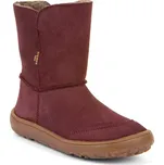 Dívčí zimní barefoot boty TEX SUEDE Bordeaux G3160250-1 - 35