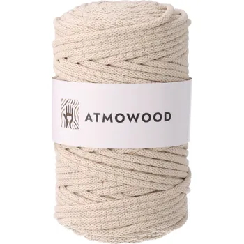 Příze příze 5 mm - světle béžová