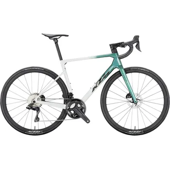 Jízdní kolo Silniční kolo KTM REVELATOR ALTO MASTER 2026 Shimano Ultegra Di2 Carbon 8,2 kg Barva: Zelená, Velikost: M Elektronické řazení |Shimano Ultegra Di2 | karbonová kola | hmotnost 8,2 kg | pedály nejsou součástí