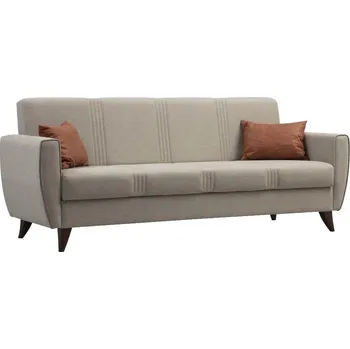 Sedací souprava Třímístná rozkládací pohovka KORFU béžová