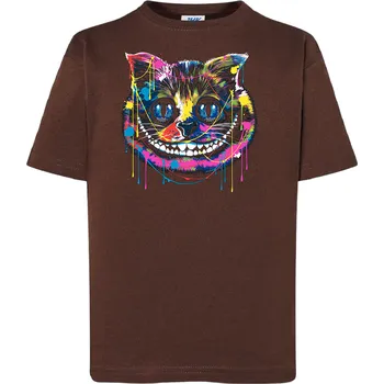 Chlapecké tričko detske-levne-bavlnene-tricko-potisk-kocka-Skliba Barva: Chocolate - čokoládově hnědá, Dětská bavlněná trička JHK: M