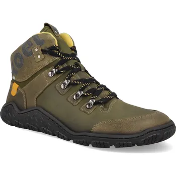 Dívčí zimní obuv Barefoot pánské zimní outdoorové boty Koel - Robo Merino Olive zelené Velikost: 45