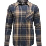 Black Diamond Project Flannel Men Charcoal-Walnut Plaid modrá XL
