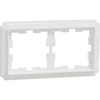 MEG4020-4735 Rámeček D-Antique 2násobný Lotus White, Schneider Electric