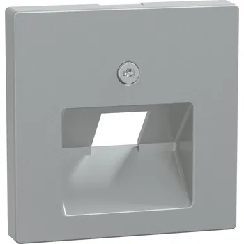vypínač a zásuvka 298360 Centr. deska RJ45 1nás., aluminium, Schneider Electric