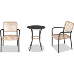 Vikio Balkónový set 1+2 ratan barva přírodní AZS104N