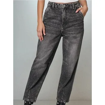 Dámské džíny Sinsay - Džíny high waist balloon - šedá - 886EV-90J - 886EV-90J-32