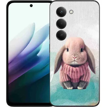 Pouzdro na mobilní telefon Gelový kryt mmCase na Xiaomi Redmi 15 4G/5G (171mm) - králíček ve svetru