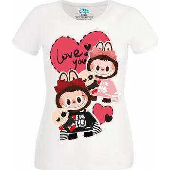 Dámské tričko Temná Láska Labubu (Velikost: 4XL, Barva: Bílá)