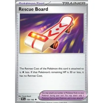 Sběratelská karetní hra Pokémon TEF 159/162 Rescue Board - Temporal Forces Stav: Near Mint, Verze: NORMAL
