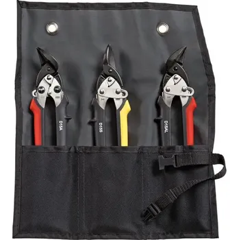 Nůžky na plech Bessey DSET15 - nůžky ideal, pákový převod, sada (3 ks) 200