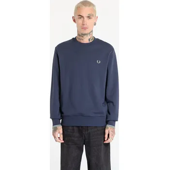 Pánská mikina Mikina FRED PERRY Crew Neck Sweatshirt Drkairf/ Lic/ Bayl L