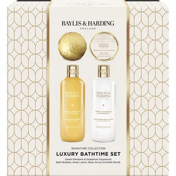 Kosmetická sada Baylis & Harding Sweet Mandarin & Grapefruit - dárková sada péče o tělo, 4 ks sada tělových produktů s vůní citrusů a jasmínu v dárkové krabičce