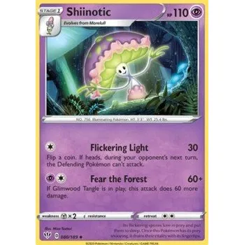 Sběratelská karetní hra Pokémon DAA 080/189 Shiinotic - Darkness Ablaze Stav: Near Mint, Verze: REVERSE HOLO