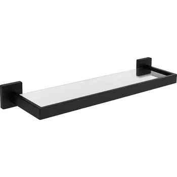 Drátěná police CERANO - Nástěnná koupelnová police Alto - černá matná - 60 cm