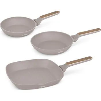 BERLINGERHAUS Sada pánví s titanovým povrchem 3 ks Taupe Nordic Collection BH-8342