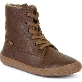 Chlapecká zimní obuv Dětské zimní barefoot boty TEX LACES Brown, Froddo, G3160236-1, hnědá - 37